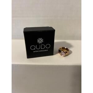 The Qudo interchangeable Ring with Swarovski crystal.